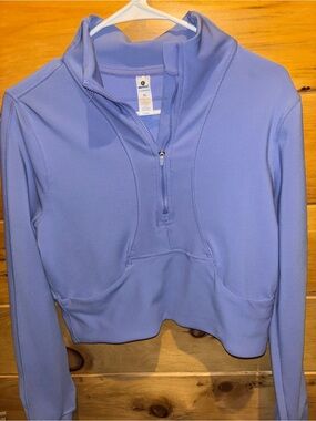 Light Periwinkle Half-Zip Women's Sweater